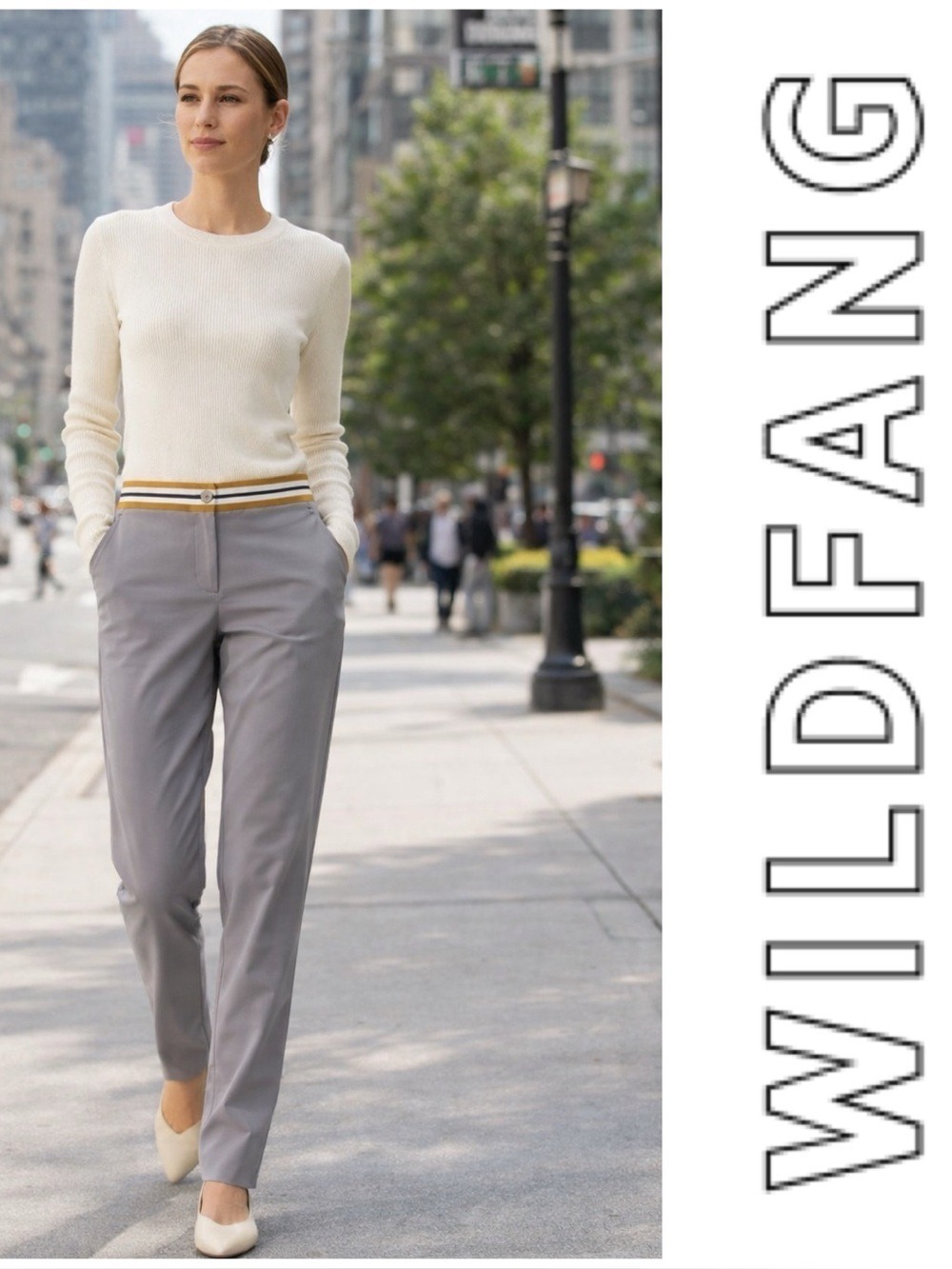 Wildfang “The Empower” taped trousers